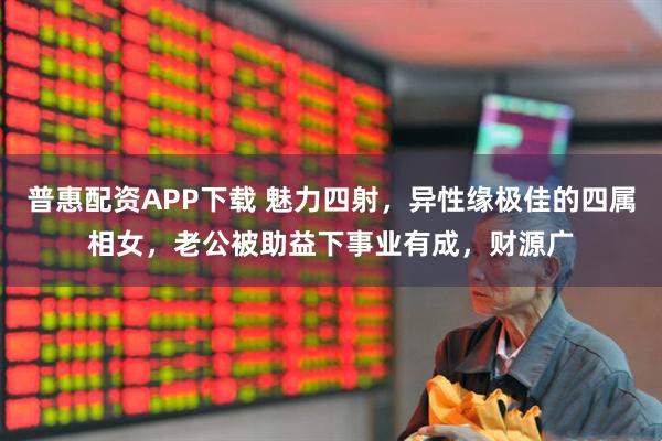 普惠配资APP下载 魅力四射，异性缘极佳的四属相女，老公被助益下事业有成，财源广