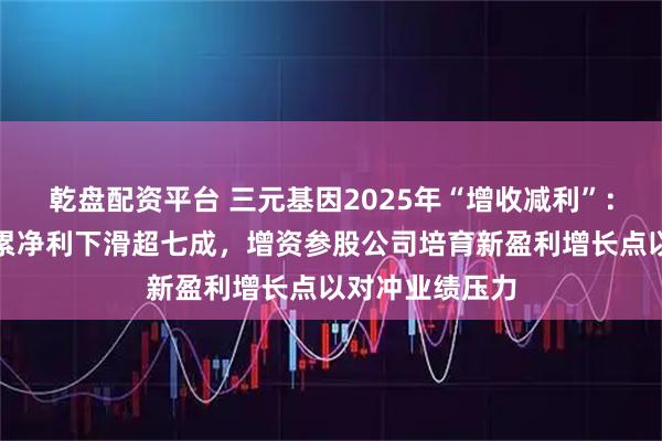 乾盘配资平台 三元基因2025年“增收减利”：研发与折旧拖累净利下滑超七成，增资参股公司培育新盈利增长点以对冲业绩压力